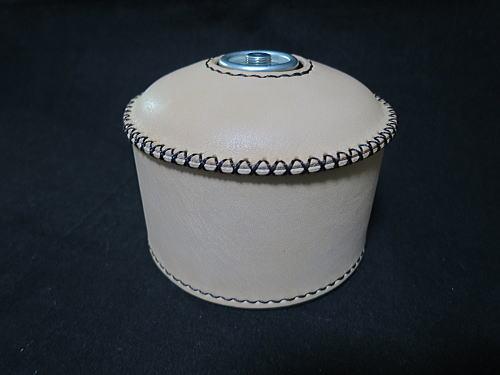 ☆ ハンドメイド スノーピーク250・OD缶 ガス缶カバー ☆ ノクターン:ルミエールランタン ☆ 栃木レザー使用