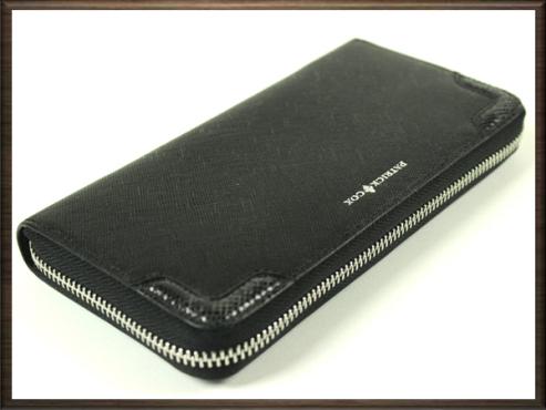 定番，本物保証 パトリックコックス ラウンドジップレザー牛革長財布 黒(長財布（小銭入れあり）)｜売買されたオークション情報、yahooの商品情報をアーカイブ公開 - オークファン 長財布（小銭入れあり）