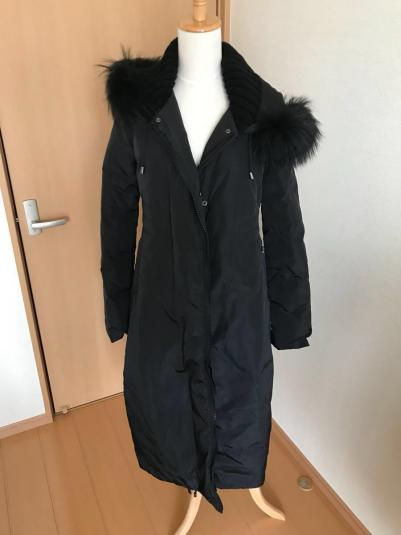 美品 scervino street シェルビーノストリート 黒 ロングコート 