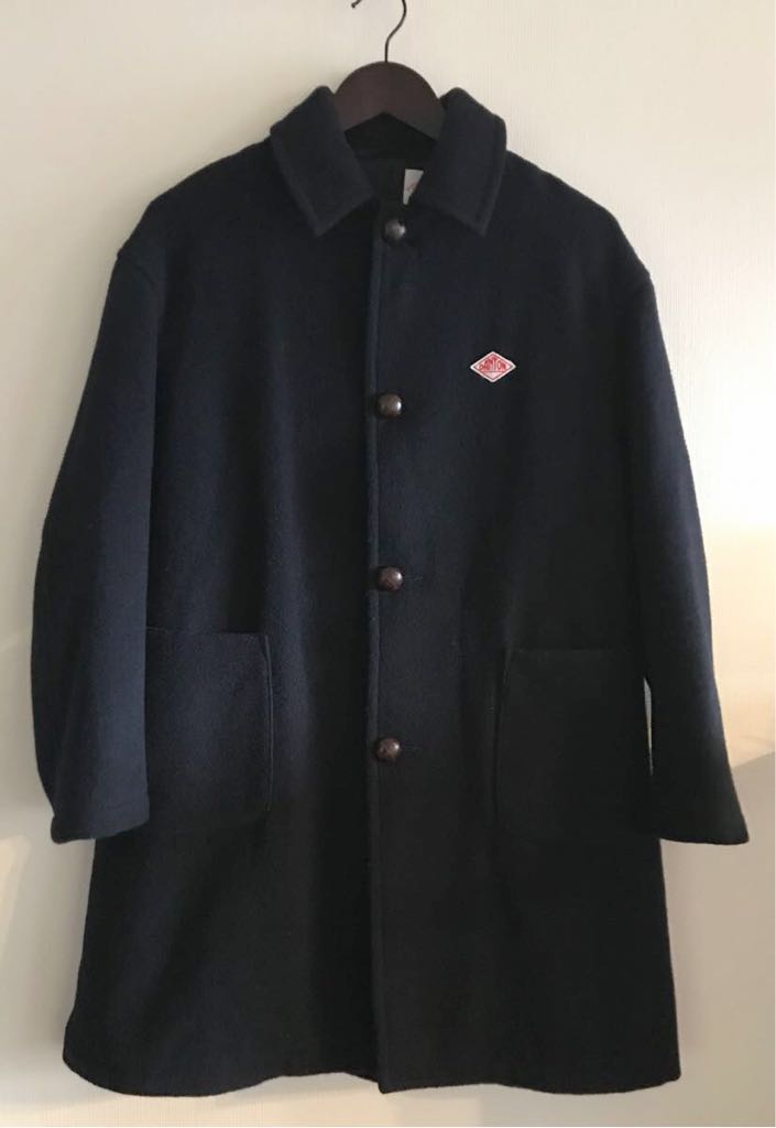 DANTON ダントン シングル ウールモッサコートネイビー サイズ36