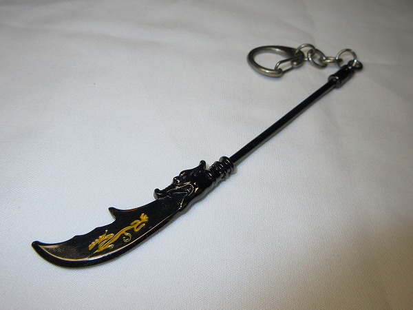 ■　三国志 関羽　雲長　 青龍偃月刀　　キーホルダー　　三国演義　一騎当千_3