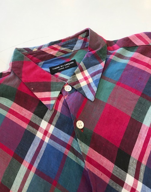 H838 COMME des GARCONS HOMME PLUS チェックシャツ des Comme Homme