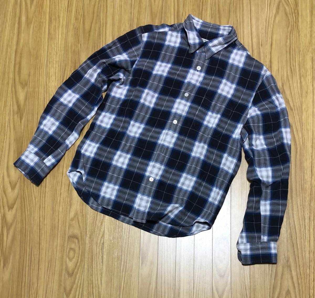 名作☆ WACKO MARIA 14SS レーヨン オンブレ チェックシャツ RAYON