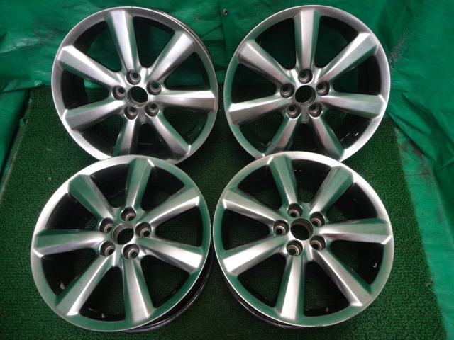 トヨタ純正18クラウン アスリート○18×8J +50 5H PCD114.3 中古ホイール