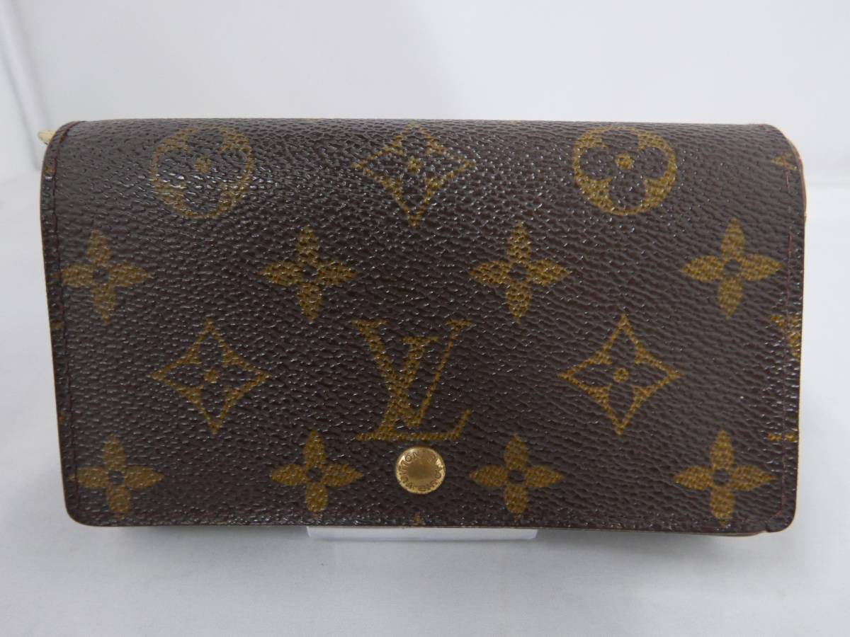 Louis Vuitton ルイヴィトン モノグラム ポルトモネピエトレゾール 財布 M61730 CA0051