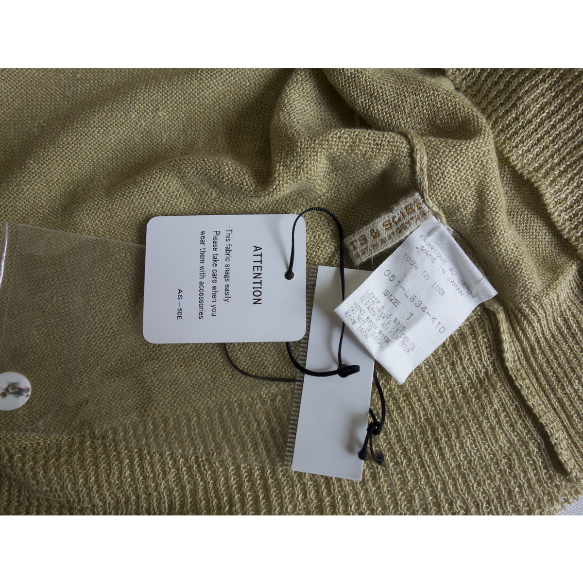 ARTS&SCIENCE リネンワイド カーディガン 2分袖 ARTS&SCIENCE リネンワイド カーディガン 2分袖 ARTS&SCIENCE リネン