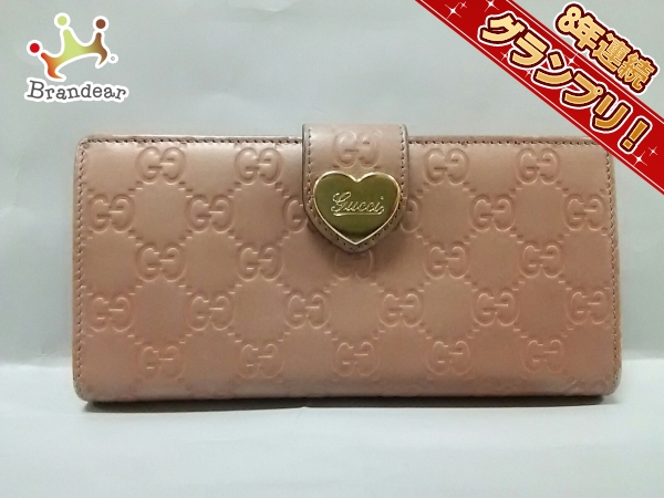 グッチ GUCCI 財布 長財布 レザー ピンク 203550 シマライン GUCCI 