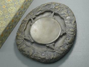 中国文房四宝  端溪硯  箱付 雲龍鳳硯  年代物古玩 中国文房四宝 端溪硯 箱付 雲龍鳳硯 年代物古玩