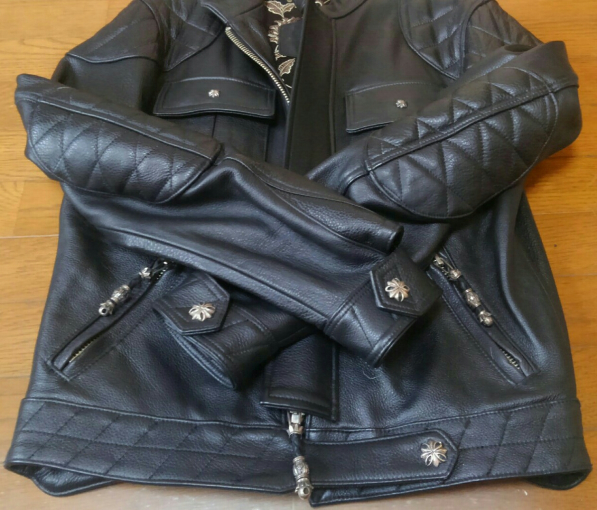 美品 キングベイビー King Baby シングルライダース レザージャケット 
