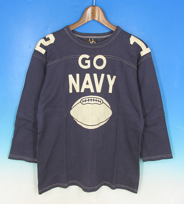 9945 フリーホイーラーズ フットボールTシャツ 38 美品 GO NAVY