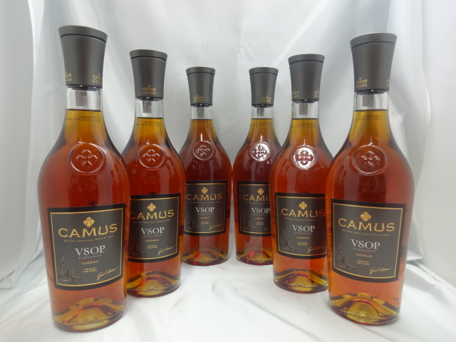 古酒】 6本 CAMUS カミュ VSOP エレガンス 700ml 40度 コニャック
