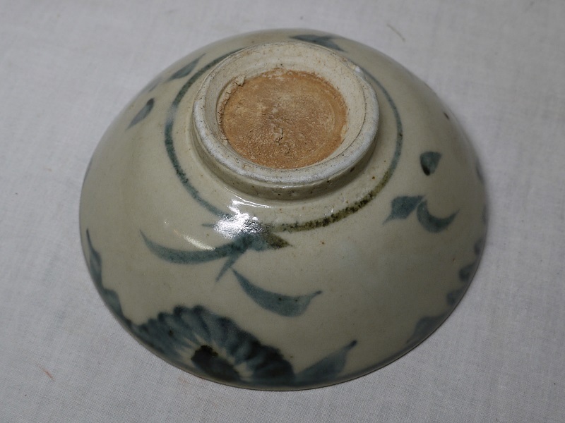 唐物 明末清初 安南呉須染付茶碗 古染付 茶道具 中国
