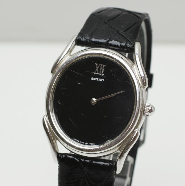 セイコー SEIKO シャリオ 2220-7250 腕時計 メンズ シルバー 手巻き 