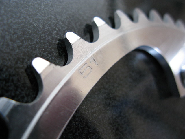ピスト・競輪/NJS認定shimano【DURA-ACE】大ギア厚歯51T旧型美中古RL