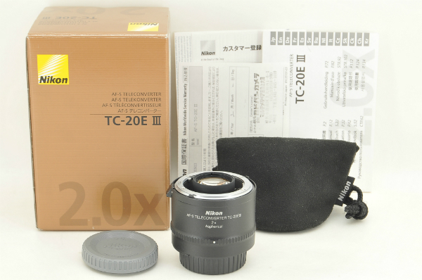 超激得，格安 新同品 Nikon ニコン AF-S TELECONVERTER TC-20E III テレコンバーター 元箱付属完備 8049(ニコン)｜売買されたオークション情報、yahooの商品情報をアーカイブ公開 - オークファン ニコン