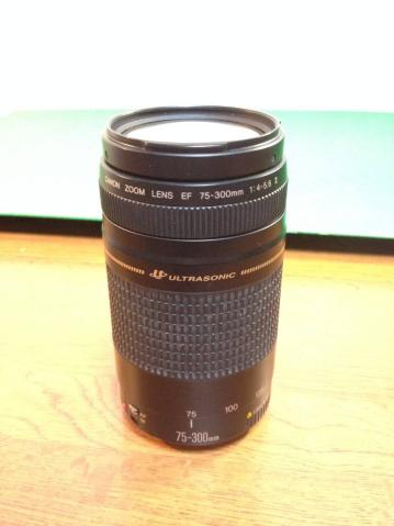 Canon キャノン ZOOM LENS EF 75-300mm 1:4-5.6 ULTRASONIC　ジャンク 17.8.26 t407