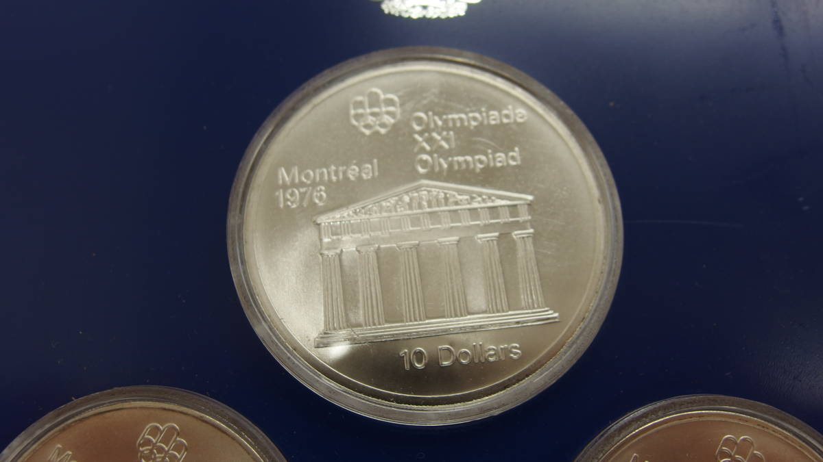 カナダオリンピック銀貨 4枚セット 1976 canadian olympic commemorative coins lssue　#1784