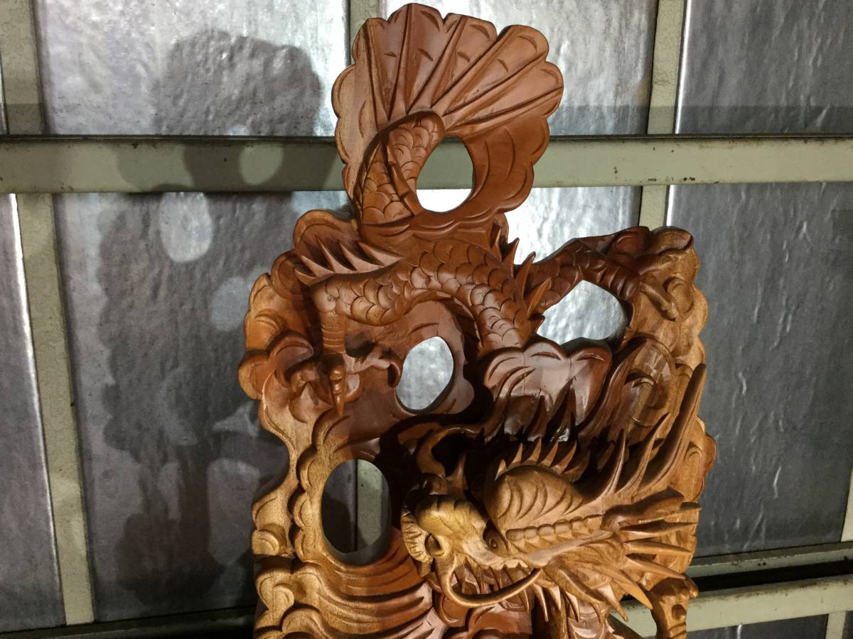 木彫り仏像 龍 置物 かっこいい 彫像 金沢 天然木 木彫 龍 3485 龍