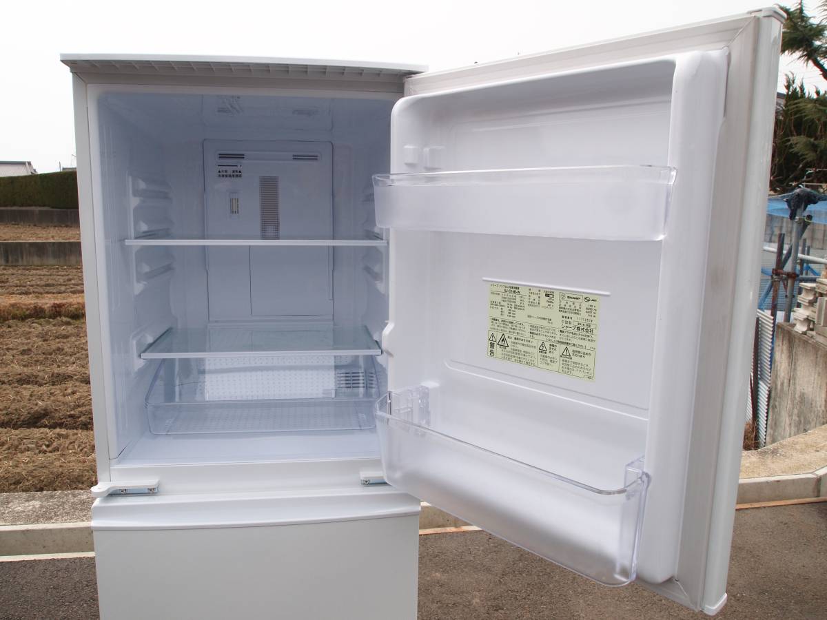 ☆シャープ SHARP SJ-C14B-W 2ドア 冷凍 冷蔵庫 137L 2016年 シャープ