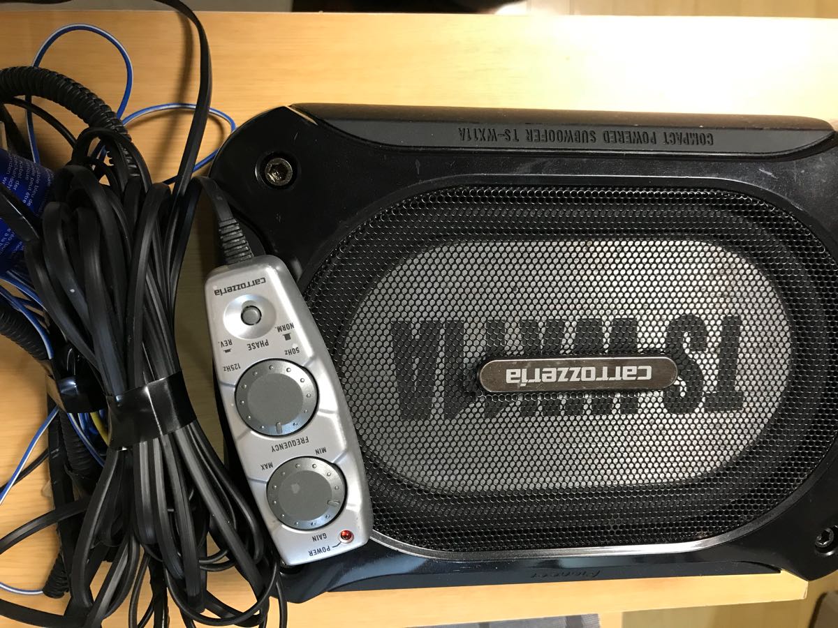 TS-WX11A サブウーハー RCAケーブル付き TS-WX11A カロッツェリア サブ
