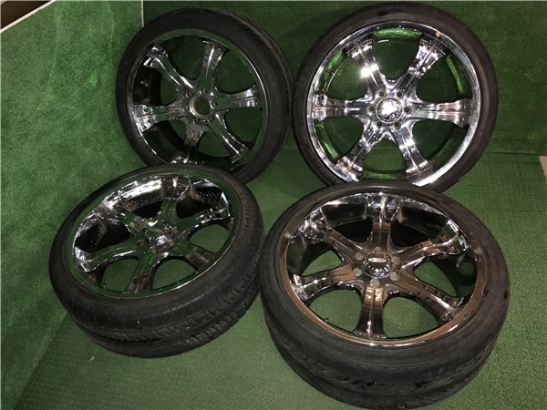Yahoo!オークション BAZO 22in 9.5J 6穴 PCD127☆265/35R22 トレイル 