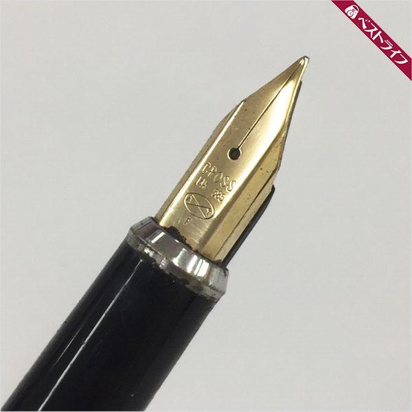 1円 本物 クロス 万年筆 ペン先14k コンバーター式 筆記確認済み【008】