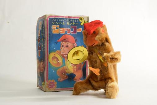 昭和レトロ アルプスのどうぶつおもちゃ ジョッコー シンバルモンキー