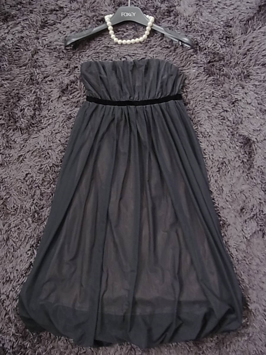 美品☆FOXEY フォクシー☆ベアトップワンピース☆38 FOXEY 0
