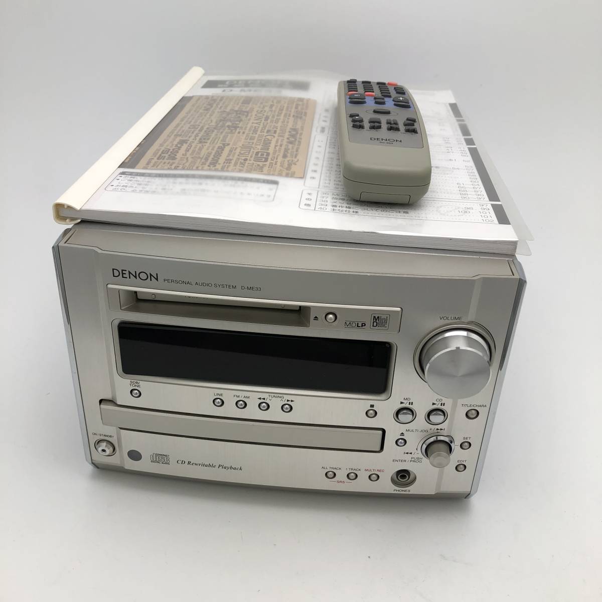 動作品】DENON D-ME33 CD/MD システムコンポ 【公式通販】