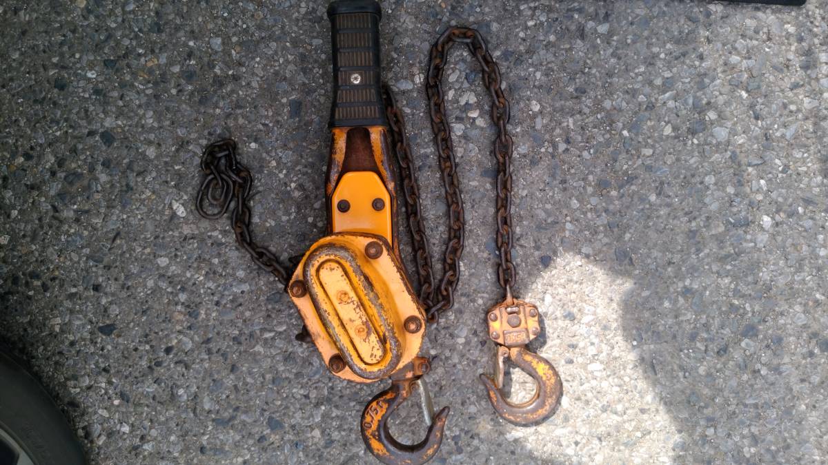 送料無料 KITO キトー レバーブロック 0.75ton 分解整備済み 