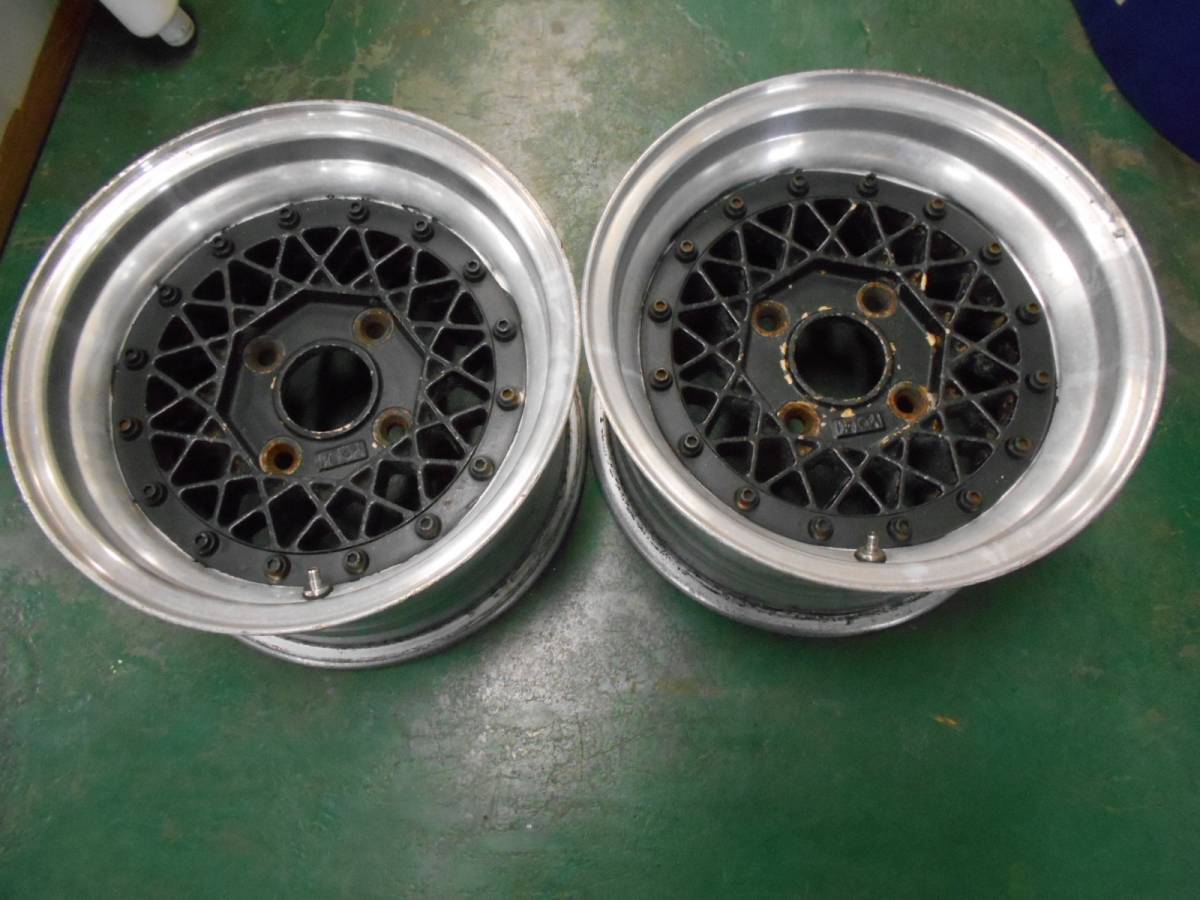 レイズ ボルクメッシュ 13インチ 7J 114.3/4穴 2本のみ 希少 旧車ホイール