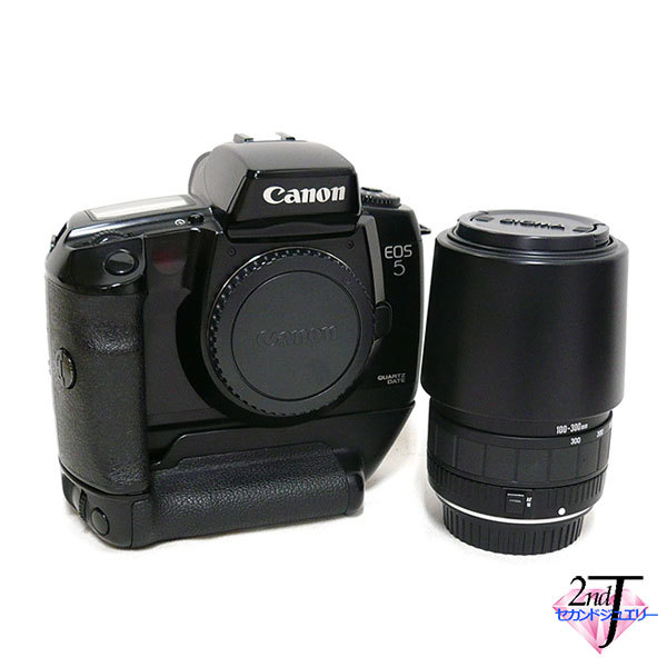 ◎Canon EOS5 QD フィルムカメラ AF一眼レフ バーティカルグリップ
