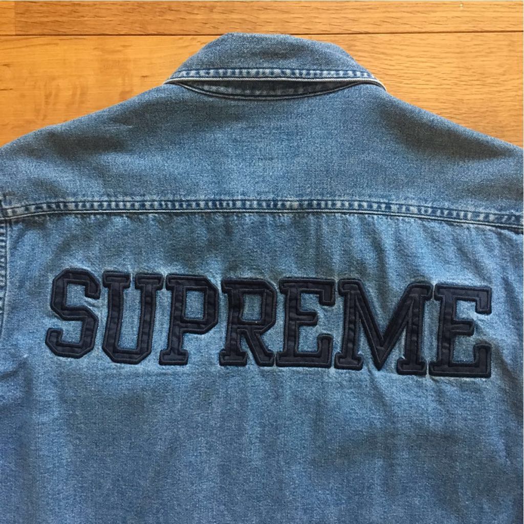 2016 S/S Supreme Denim Zip Shirt デニムシャツ(トップス)｜売買され