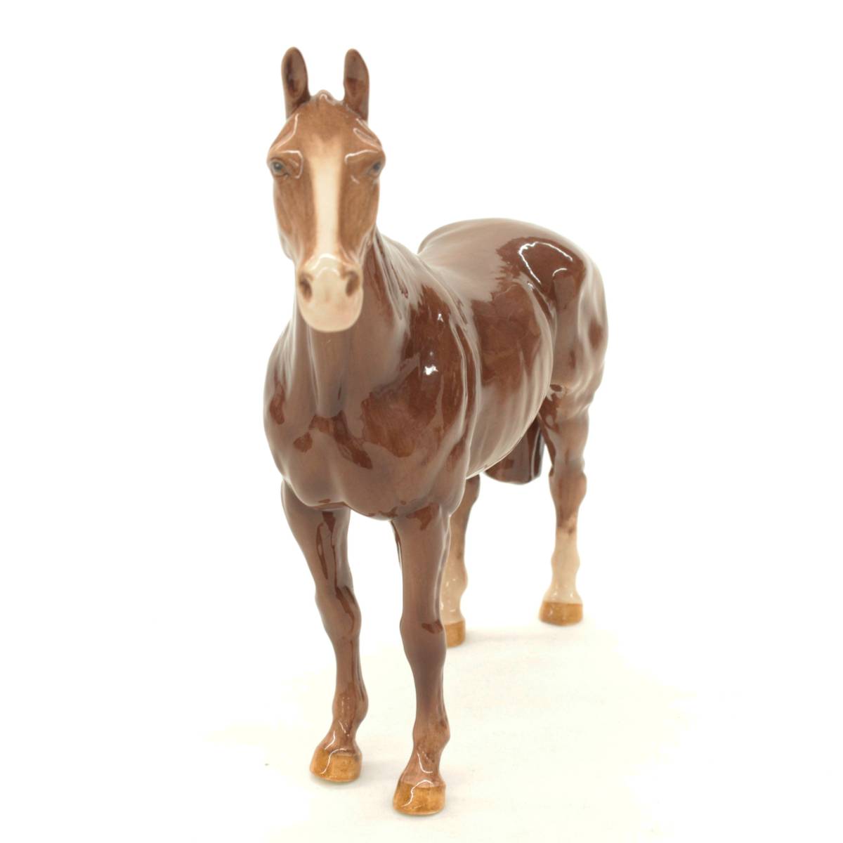 ロイヤルドルトン 馬 置物 Doulton Black Beauty ＆ Foal Royal - 馬の 