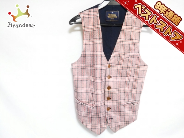 【専用】Vivienne Westwood MAN ベスト チェック柄 S ヴィヴィアンウエストウッドマン Vivienne Westwood MAN トップス