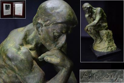 西洋美術【オーギュスト・ロダン/A・Rodin】ブロンズ銅『考える人