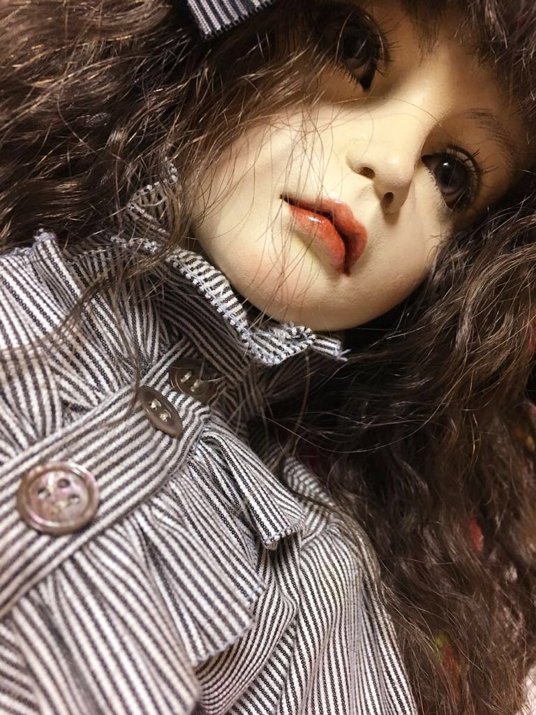 廣瀬幸（miu）ミニ トルソードール　妖精　創作人形　ボックスアート 送料無料］創作人形 miu-doll 廣瀬幸 少女 No.28 石塑粘土 グラスアイ