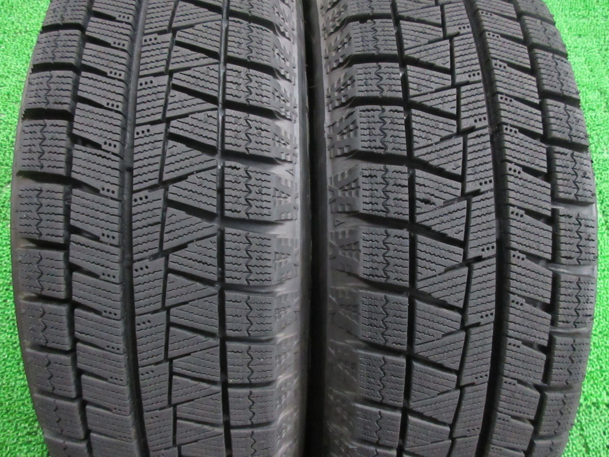 YJ866【送料無料】155/65R13 超溝高 ブリヂストン スタッドレス REVO GZ 高年式 ホイール付 4本 激安 ザッツ ゼスト ライフ エッセ ミラ 等