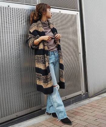 激安大特価，豊富な アングリッド ungrid ニットカーディガン ボーダー(アングリッド)｜売買されたオークション情報、yahooの商品情報をアーカイブ公開 - オークファン アングリッド