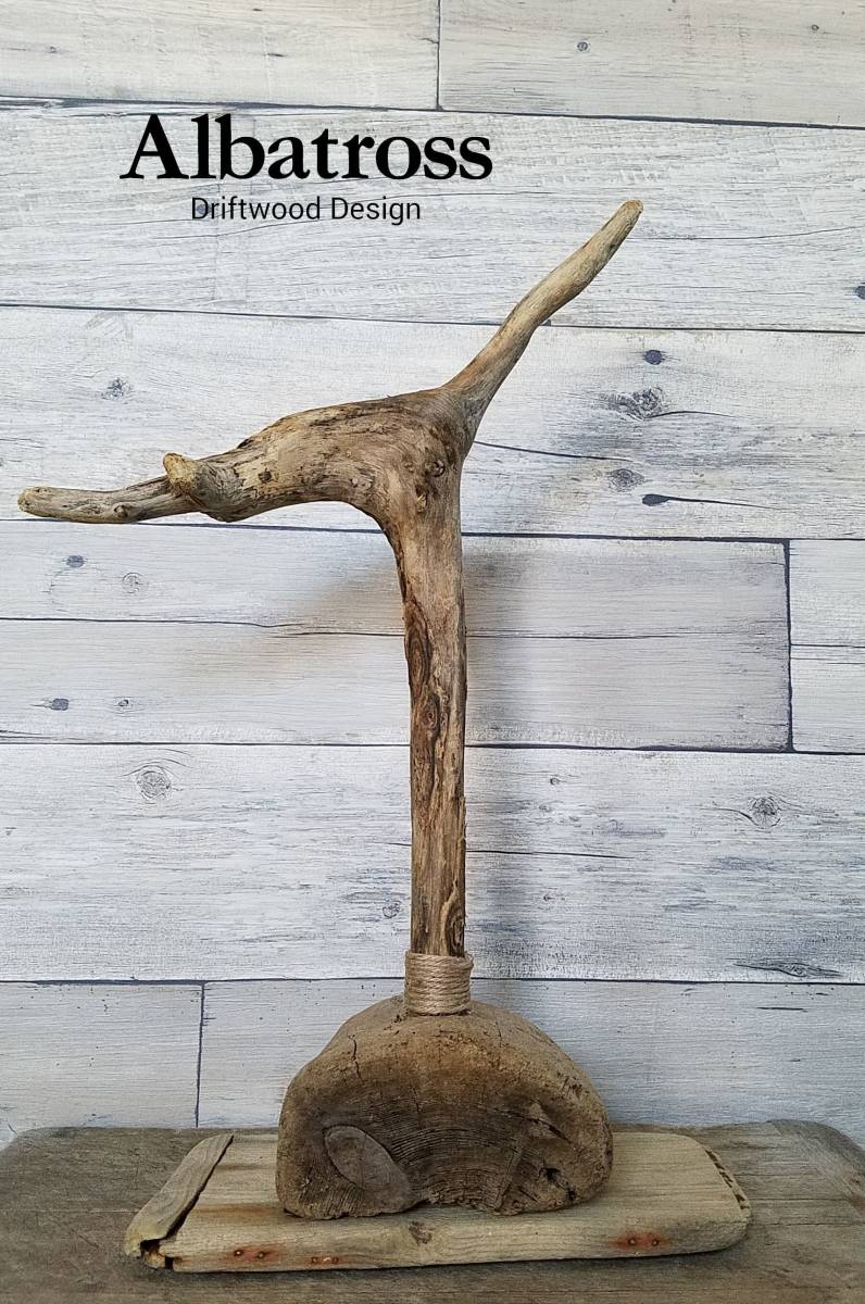 流木 高さ 約48cm キーフック アクセサリースタンド アクセ