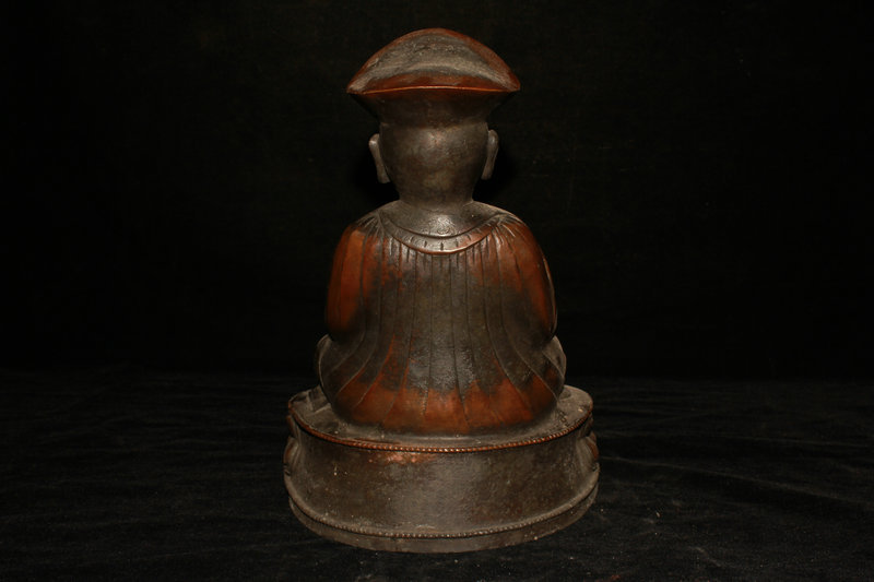 年代物 貴重 極上品 紫銅製 騎獣仏像 密宗密教 希少唐物 館蔵品 時代唐