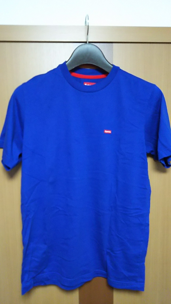 中古 Mサイズ Supreme small box logo Tee 青 ブルー ボックス