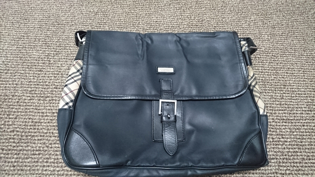 バーバリーブラックレーベル☆ショルダーバック☆中古 BLACK LABEL 