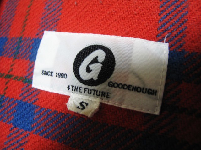 グッドイナフ ブロックチェック GOOD ENOUGH グッドイナフ ネルシャツ