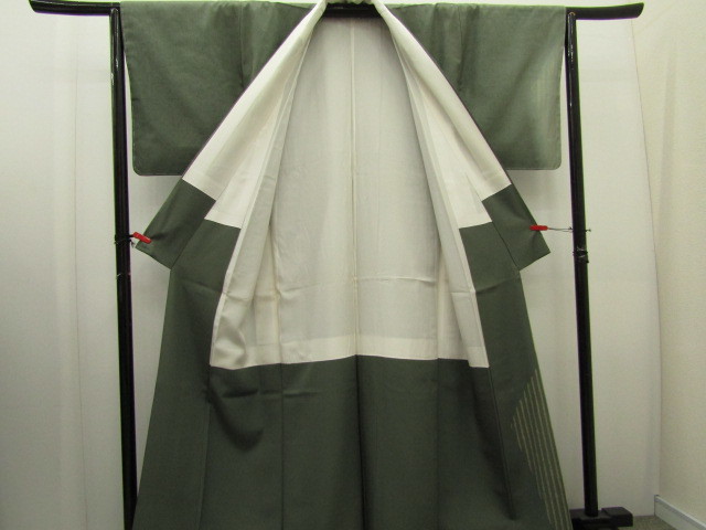 to-2703 型染め 作家物生紬訪問着 未使用品 お得なエブリデイロー 