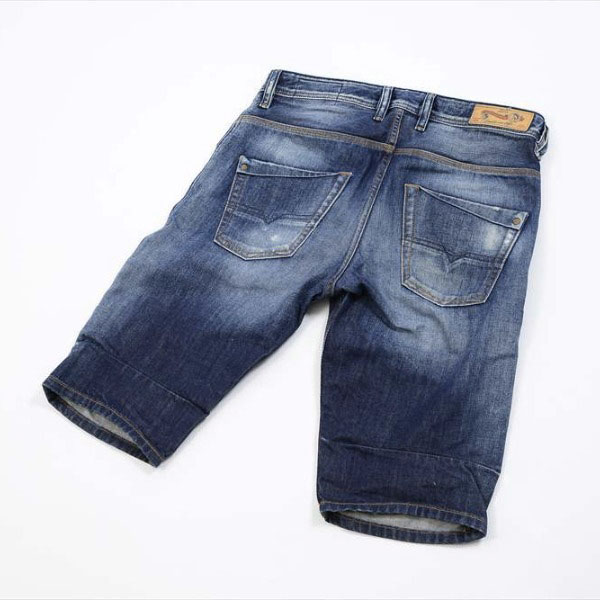 DIESEL ディーゼル KROSHORT デニムハーフパンツ ショートパンツ ウォッシュ クラッシュ加工 サイズ28 良品