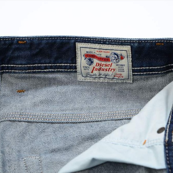 DIESEL ディーゼル KROSHORT デニムハーフパンツ ショートパンツ ウォッシュ クラッシュ加工 サイズ28 良品