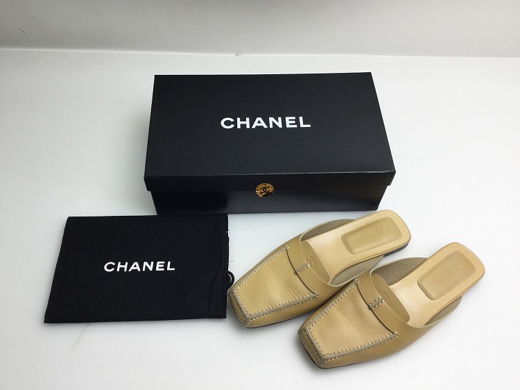 シャネルCHANEL t) CHANEL シャネル ココマーク フラット サンダル 36