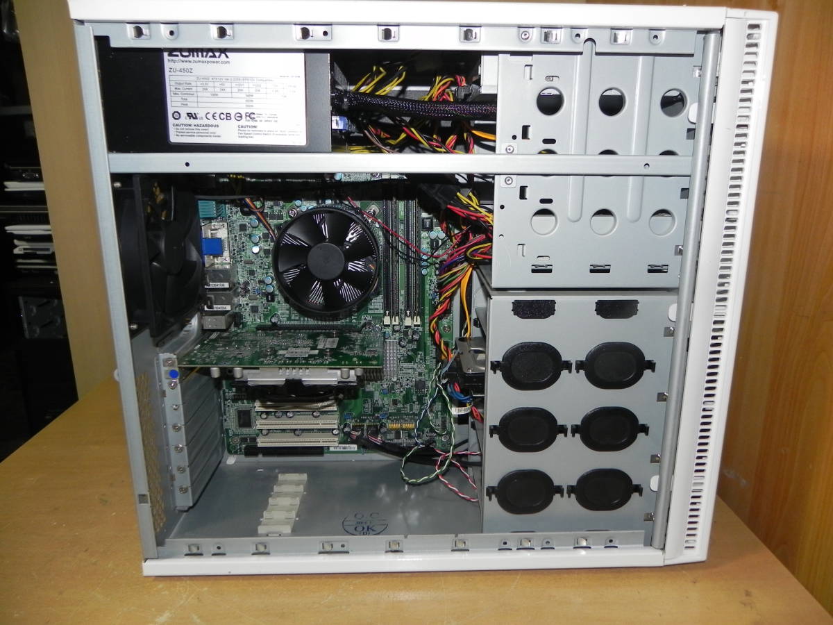 Win10搭載 自作PC超高速4コア i5 750/4GB/500GB/GT240/DVD/OFFICE16 Intel