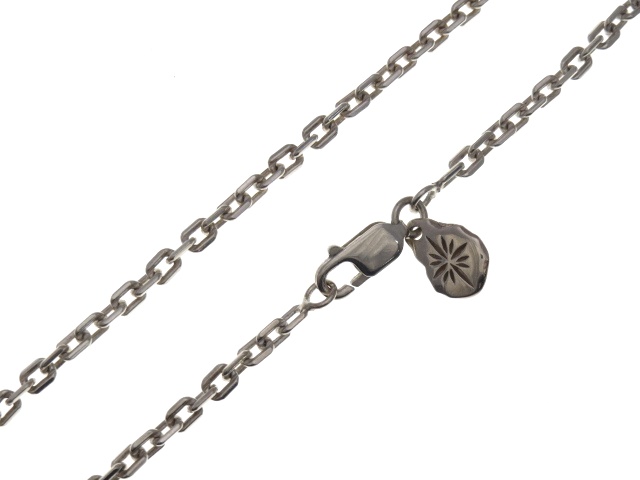 ☆ SAAD サード シルバー ネックレス チェーン 50cm あずき シルバー